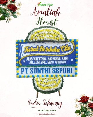 Papan Bunga Duka di Siokona