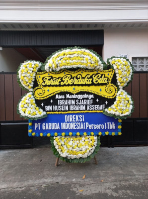 Papan Bunga Duka di Siokona